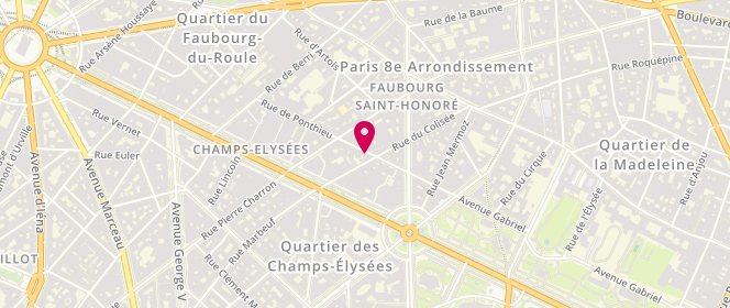 Plan de Le Colipont, 21 Rue du Colisée, 75008 Paris