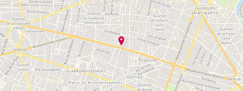 Plan de Café Le Matin, 12 Boulevard Poissonnière, 75009 Paris
