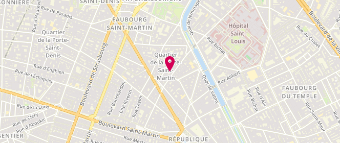 Plan de L'Ariel, 51 Rue de Lancry, 75010 Paris