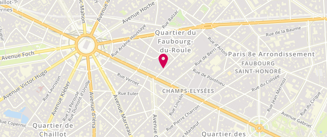 Plan de Civette Elysees Washington, 5 Rue Washington, 75008 Paris