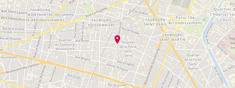 Plan de Le Vizir, 44 Rue d'Hauteville, 75010 Paris