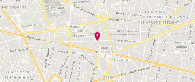 Plan de La Civette de Provence, 91 Rue de Provence, 75009 Paris