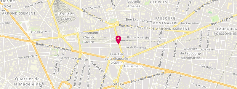 Plan de Le Vizir, 33 Rue de la Chaussée d'Antin
Boulevard Haussmann Galeries Lafayette, 75009 Paris