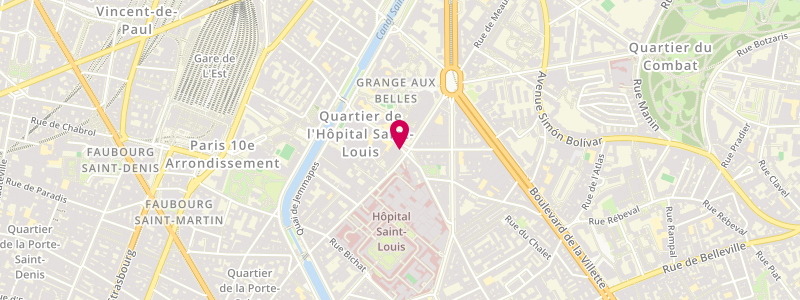 Plan de Le Lutétia, 47 Rue de la Grange Aux Belles, 75010 Paris