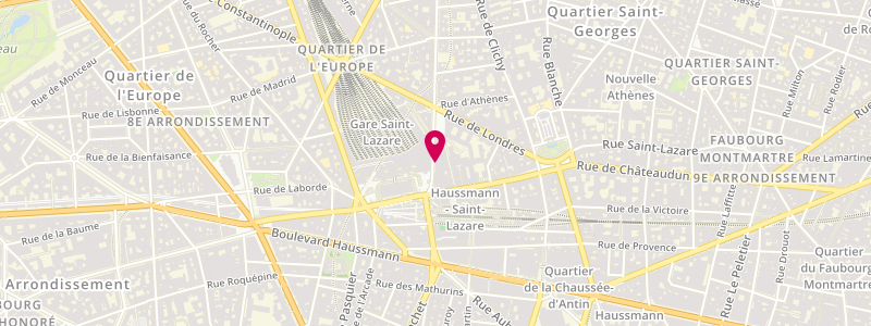 Plan de La Caravelle, 14 Rue d'Amsterdam, 75009 Paris