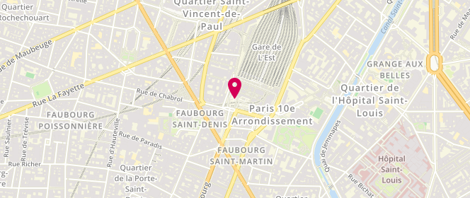 Plan de Relay Kiosque Est Payot Sncf, Place 11 Novembre 1918, 75010 Paris