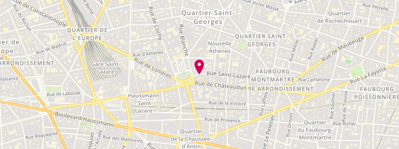 Plan de Civette Trinité, 69 Saint Lazare, 75009 Paris