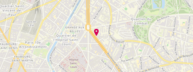 Plan de Le Narval, 106 Boulevard de la Villette, 75019 Paris
