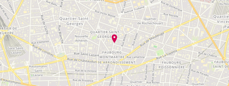 Plan de L'Ariel, 20 rue des Martyrs, 75009 Paris