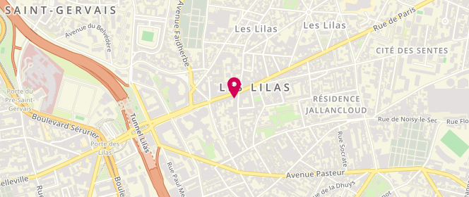 Plan de Le Calumet, 80 Rue de Paris, 93260 Les Lilas