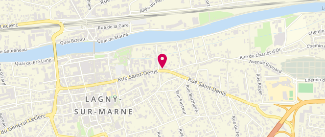 Plan de Le Saint Denis, 78 Rue Saint-Denis, 77400 Lagny-sur-Marne