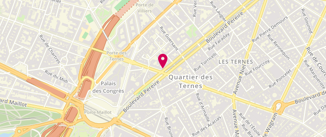 Plan de La Civette Pereire, 210 Boulevard Pereire, 75017 Paris
