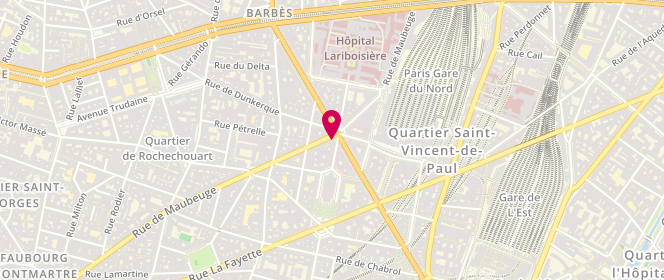 Plan de Le Balto, 125 Boulevard de Magenta, 75010 Paris