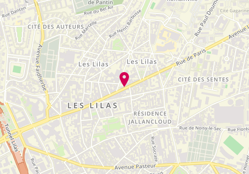 Plan de Le Jean Bart, 159 Rue de Paris, 93260 Les Lilas