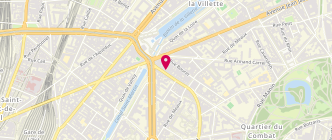 Plan de Le Calumet, 9 avenue Secrétan, 75019 Paris