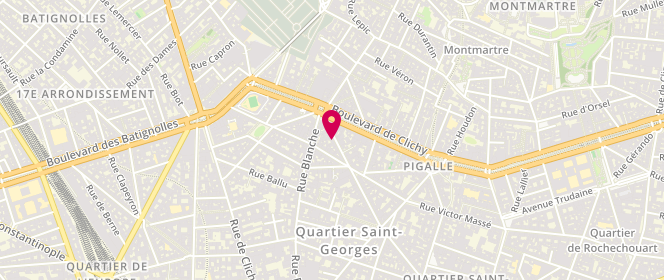 Plan de Le Fontania, 35 Rue Pierre Fontaine, 75009 Paris