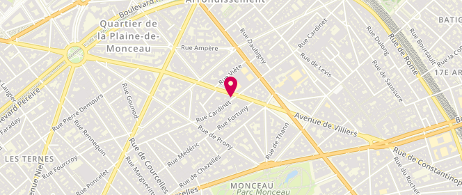 Plan de Brasserie du lycée Carnot, 51 avenue de Villiers, 75017 Paris