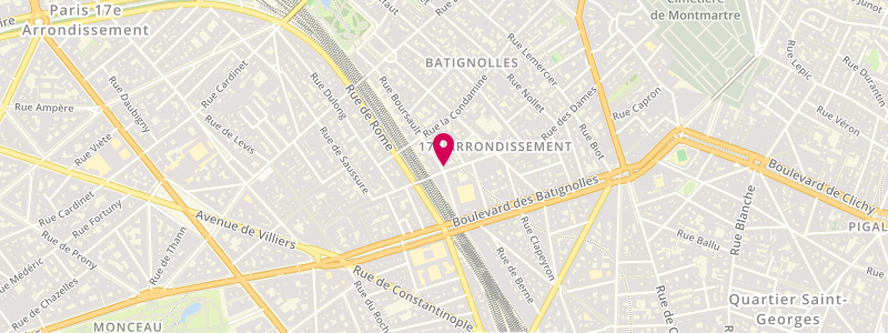 Plan de Le Boursault, 62 Rue des Dames, 75017 Paris