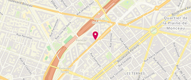 Plan de La Rose des Sables, 22 Boulevard Gouvion-Saint-Cyr, 75017 Paris