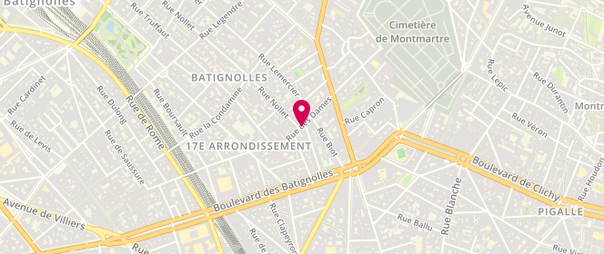 Plan de Le Narval, 17 Rue des Dames, 75017 Paris