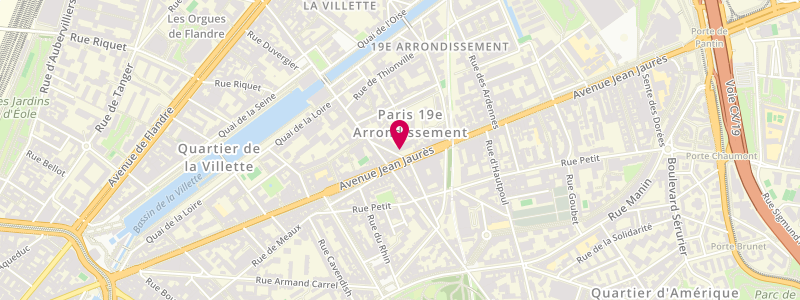 Plan de Le Lorraine, 127 avenue Jean Jaurès, 75019 Paris