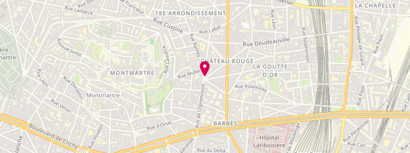 Plan de Le Diplomate, 36 Rue de Clignancourt, 75018 Paris