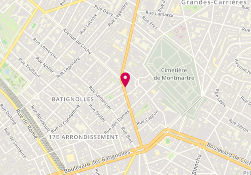 Plan de Le Saint Claude, 56 avenue de Clichy, 75018 Paris