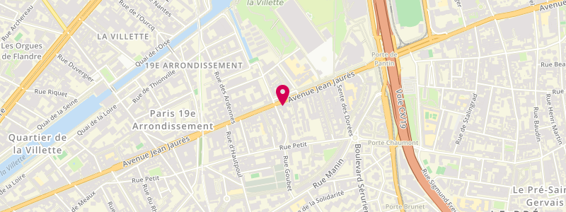Plan de Le Bergerac, 178 avenue Jean Jaurès, 75019 Paris