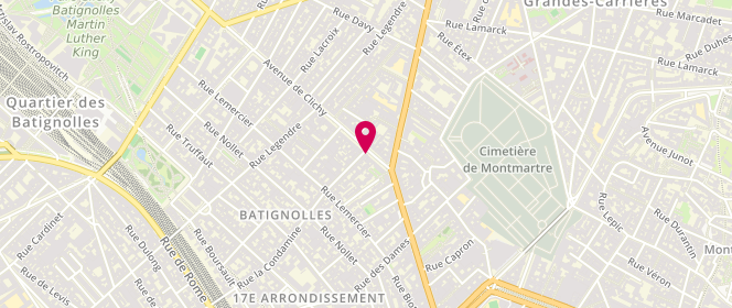 Plan de Royal Clichy, 73 avenue de Clichy, 75017 Paris