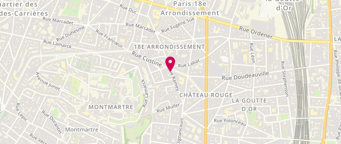 Plan de Le Calumet, 29 Rue Ramey, 75018 Paris
