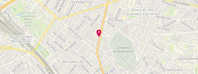 Plan de Le Diplomate, 25 avenue de Saint-Ouen, 75017 Paris