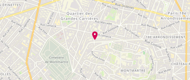 Plan de Le Cépage Montmartrois, 65 Rue Caulaincourt, 75018 Paris