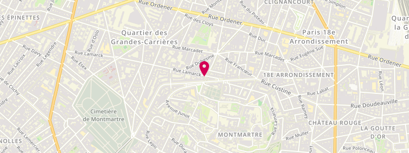 Plan de Le Lemarck, 55 Rue Lamarck, 75018 Paris