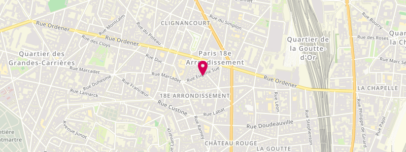 Plan de Le Fontenoy, 20 Rue Eugène Sue, 75018 Paris