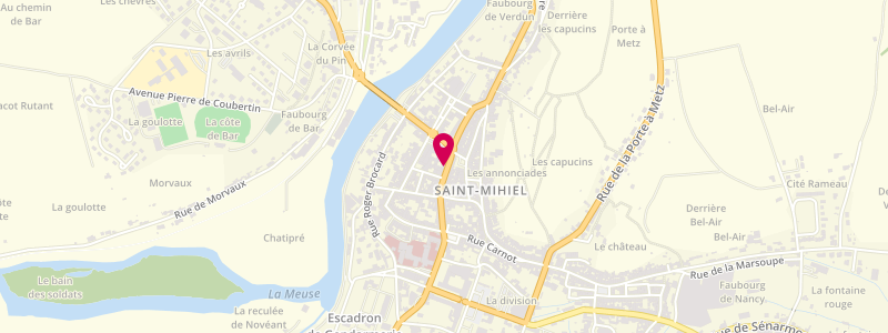 Plan de Brasserie du Cygne, 15 Rue Notre Dame, 55300 Saint-Mihiel