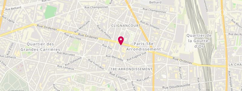 Plan de La Civette du 18eme, 26 Rue Hermel, 75018 Paris