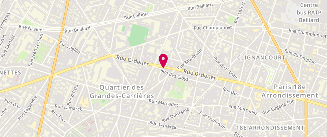 Plan de Le Vizir, 173 Rue Ordener, 75018 Paris