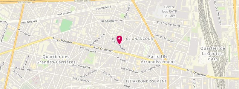 Plan de Le Reinitas, 18 Rue Poteau, 75018 Paris