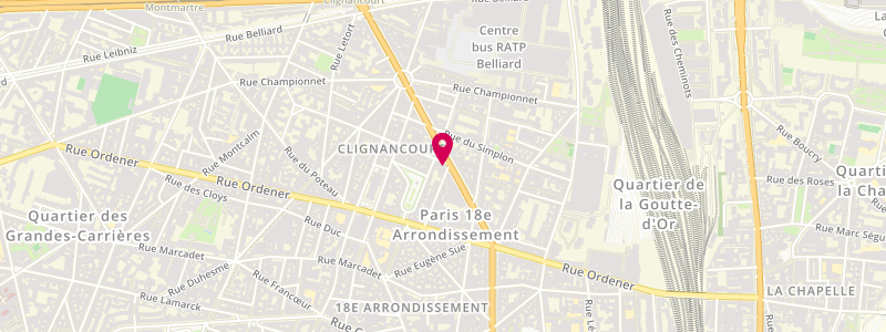 Plan de Le Flash, 25 Boulevard Ornano, 75018 Paris