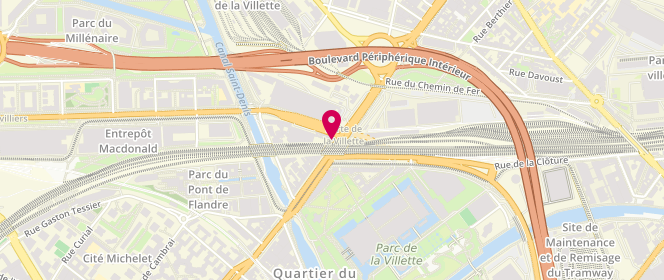 Plan de La Consigne, 41 Avenue Corentin Cariou, 75019 Paris