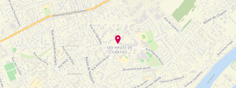 Plan de Le Tabac de Chatou, 5 Rue Auguste Renoir, 78400 Chatou