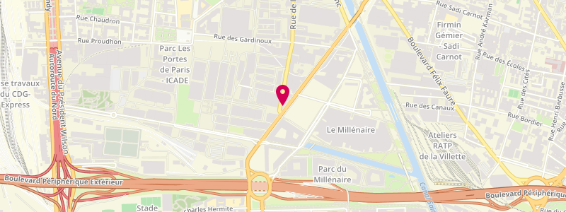 Plan de Le Clos Saint Auber, 57 avenue Victor Hugo, 93300 Aubervilliers