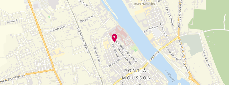 Plan de La Rose d'Or, 94 Rue Saint-Laurent, 54700 Pont-à-Mousson