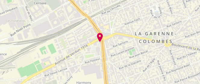 Plan de Le Charlebourg, 75 Boulevard National, 92250 La Garenne-Colombes