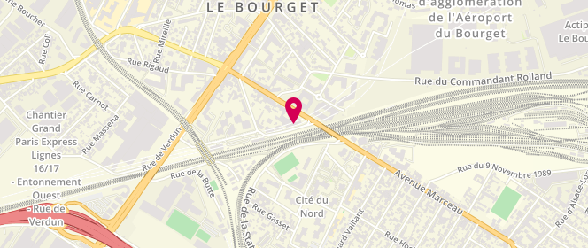 Plan de La Civette du Bourget, 15 Rue Etienne Dolet, 93350 Le Bourget