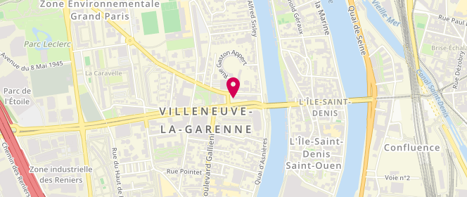 Plan de La Rotonde, 13 Rue Henri Barbusse, 92390 Villeneuve-la-Garenne