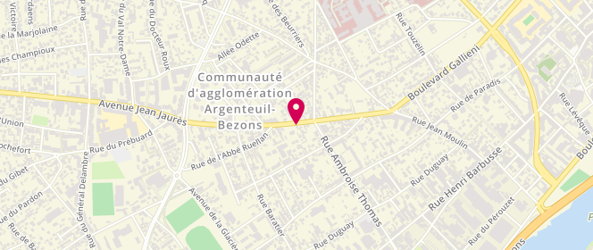 Plan de Le Fontenoy, 59 avenue Jean Jaurès, 95100 Argenteuil