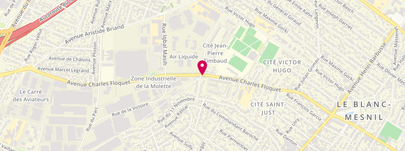 Plan de Le Chiquito, 123 avenue Charles Floquet, 93150 Le Blanc-Mesnil