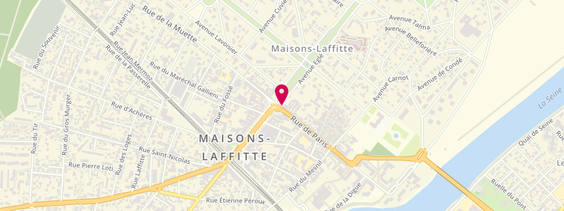 Plan de Le Lutetia, 72 Rue de Paris, 78600 Maisons-Laffitte