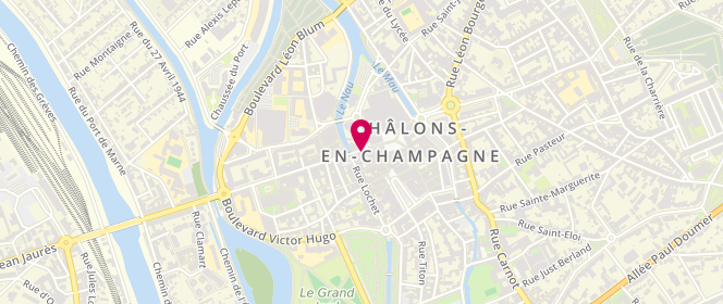 Plan de La Maison du Fumeur, 19 Rue de la Marne, 51000 Châlons-en-Champagne